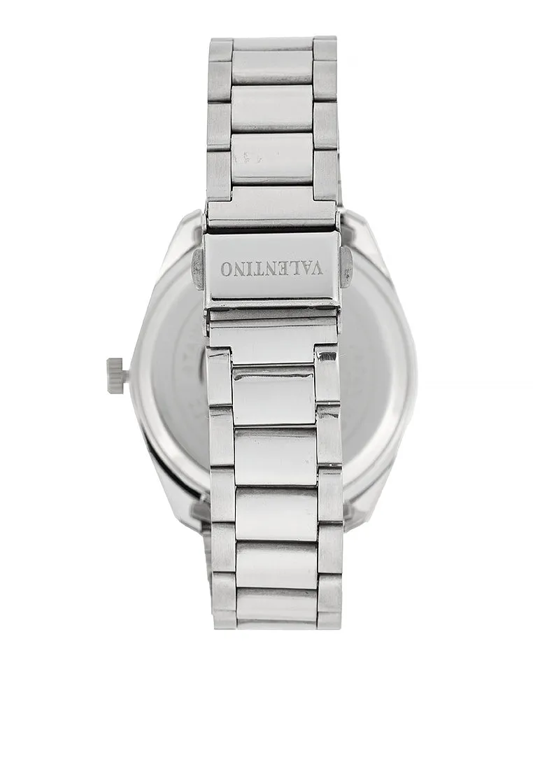 Valentino 20122458-WHITE DIAL - ROSE INDEX Stainless Steel Strap Analog Watch for Men