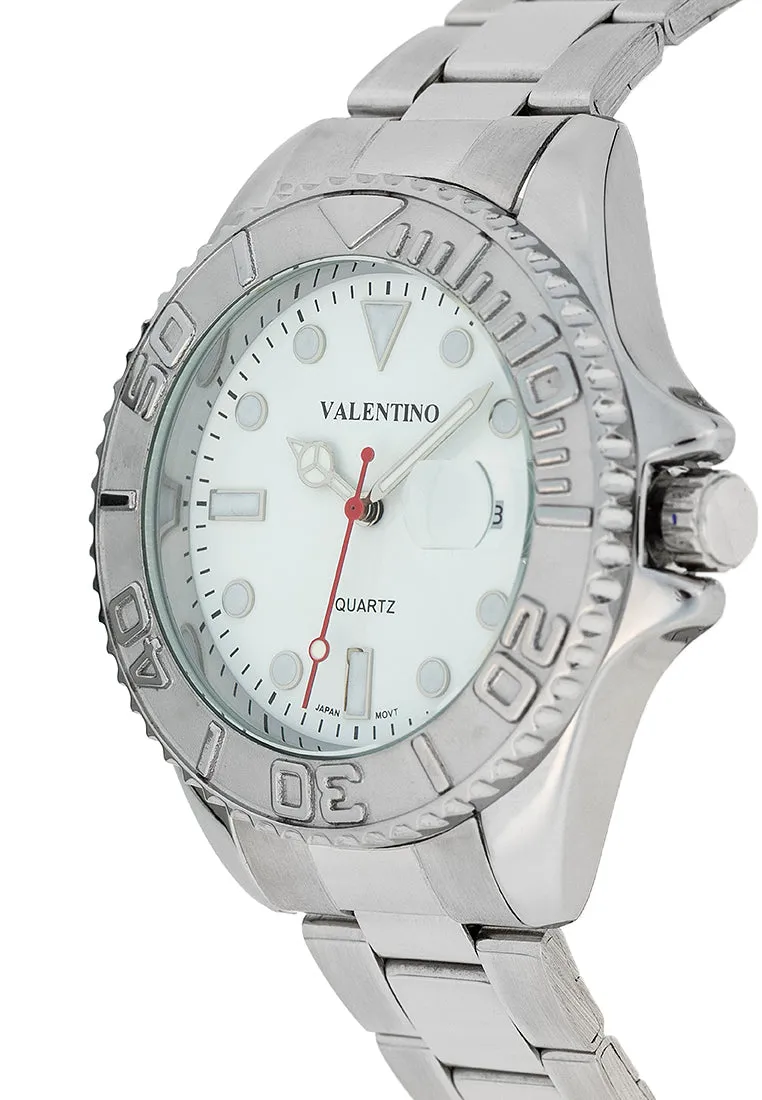 Valentino 20122465-WHITE DIAL Stainless Steel Strap Analog Watch for Men