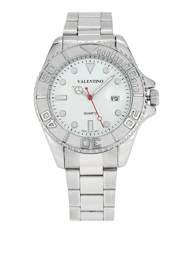 Valentino 20122465-WHITE DIAL Stainless Steel Strap Analog Watch for Men