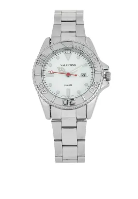 Valentino 20122466-WHITE DIAL Stainless Steel Strap Analog Watch for Women