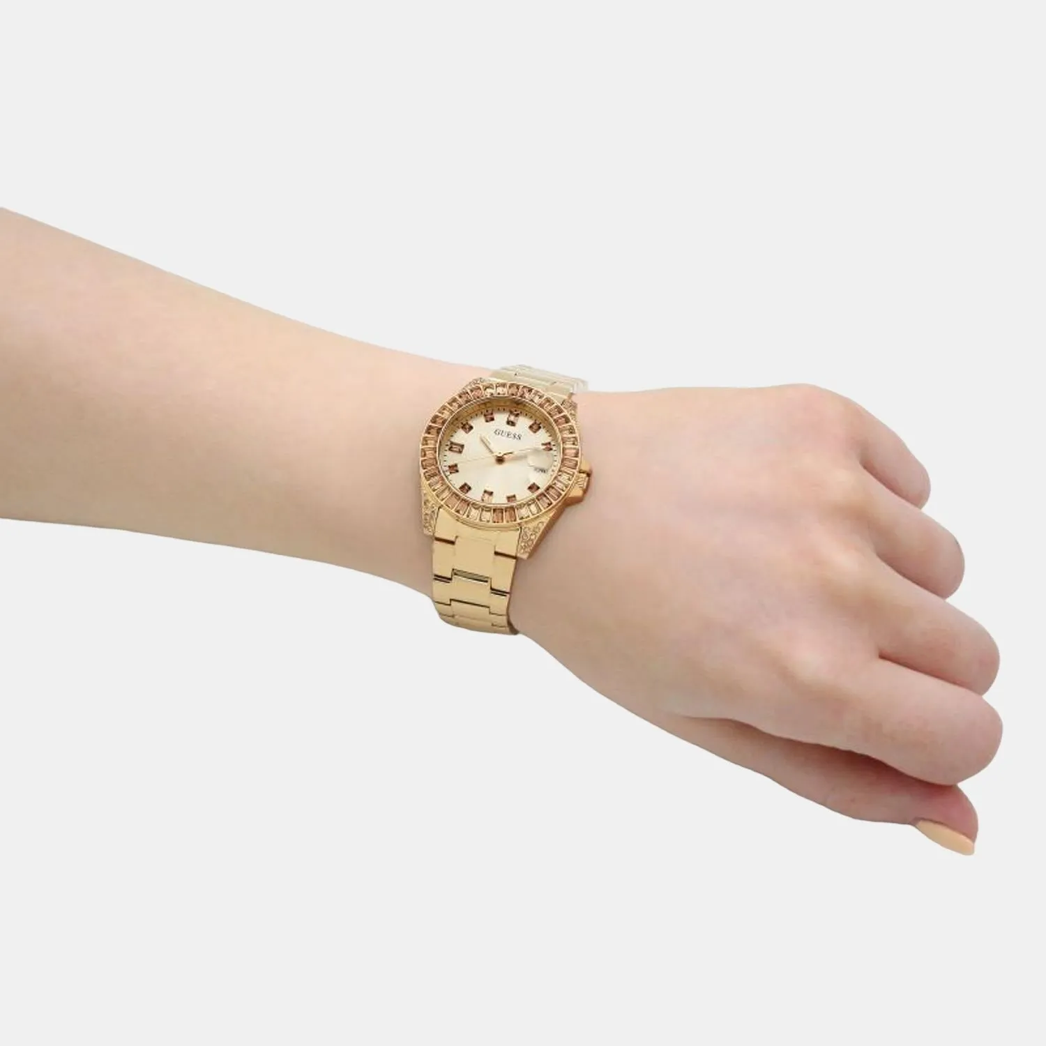 Women Gold Analog Stainless Steel Watch GW0475L1