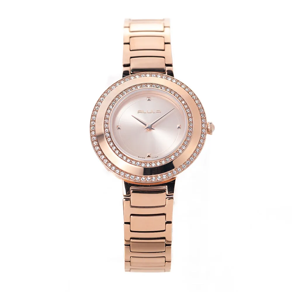 Women Rosegold Stainless Steel 33.5mm Watch