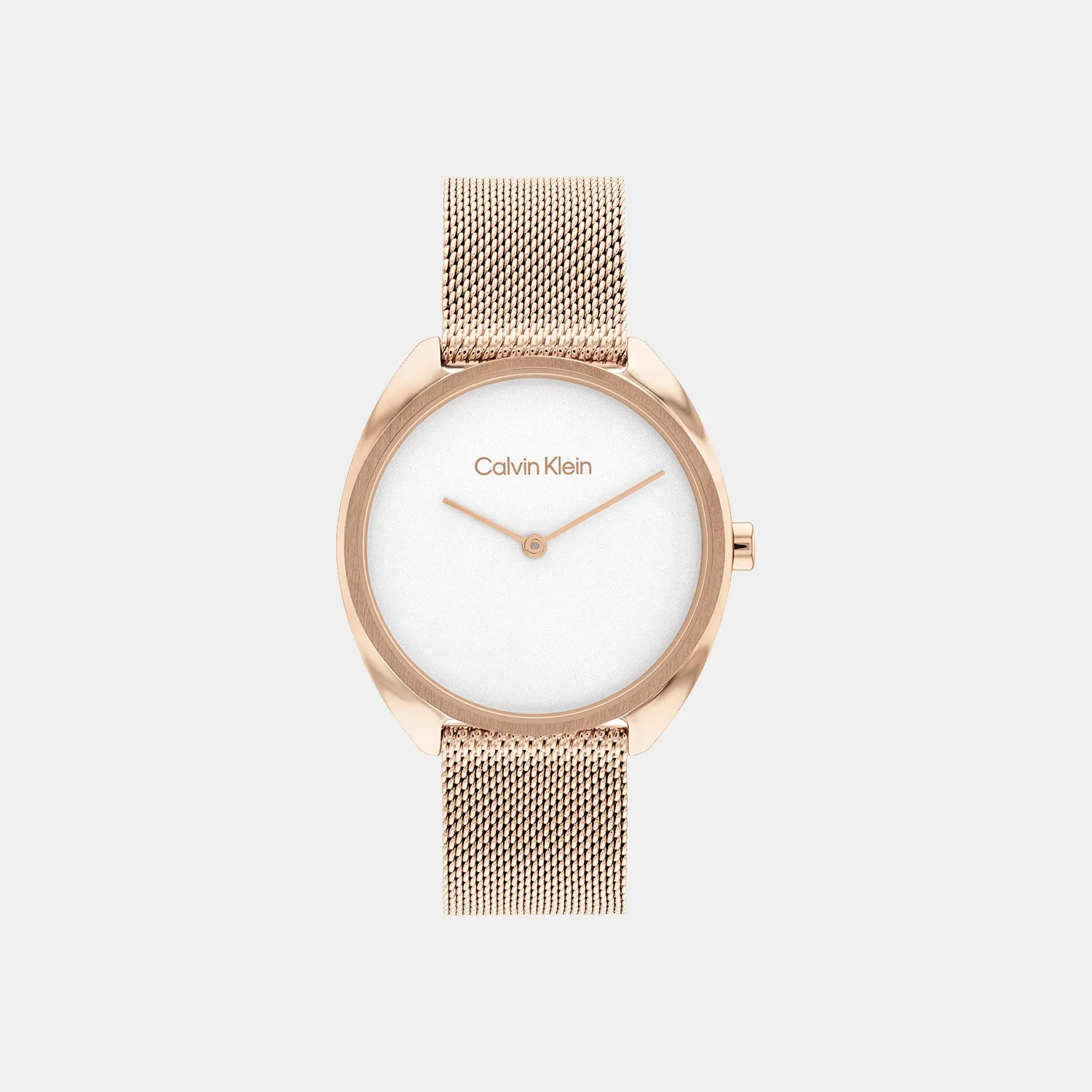 Women White Analog Mesh Watch 25200270