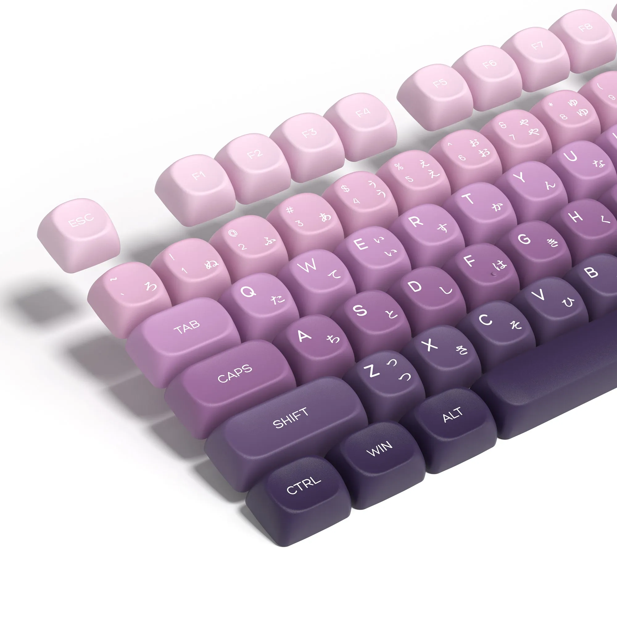 Womier Gradient Series 134-Key MOA Profile Double-Shot PBT Keycap Set (4 Colors)