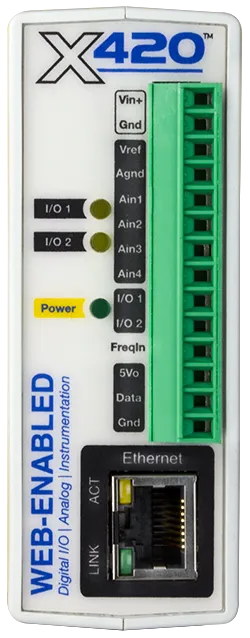 X-420 | Web-Enabled Instrumentation-Grade Data Acquisition