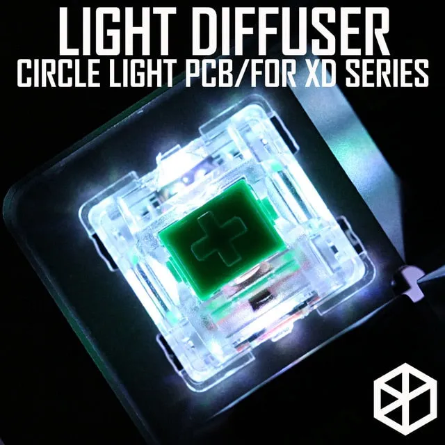 XD Halo RGB light control pcb soft lighting light diffuser circle light for mechanical keyboard