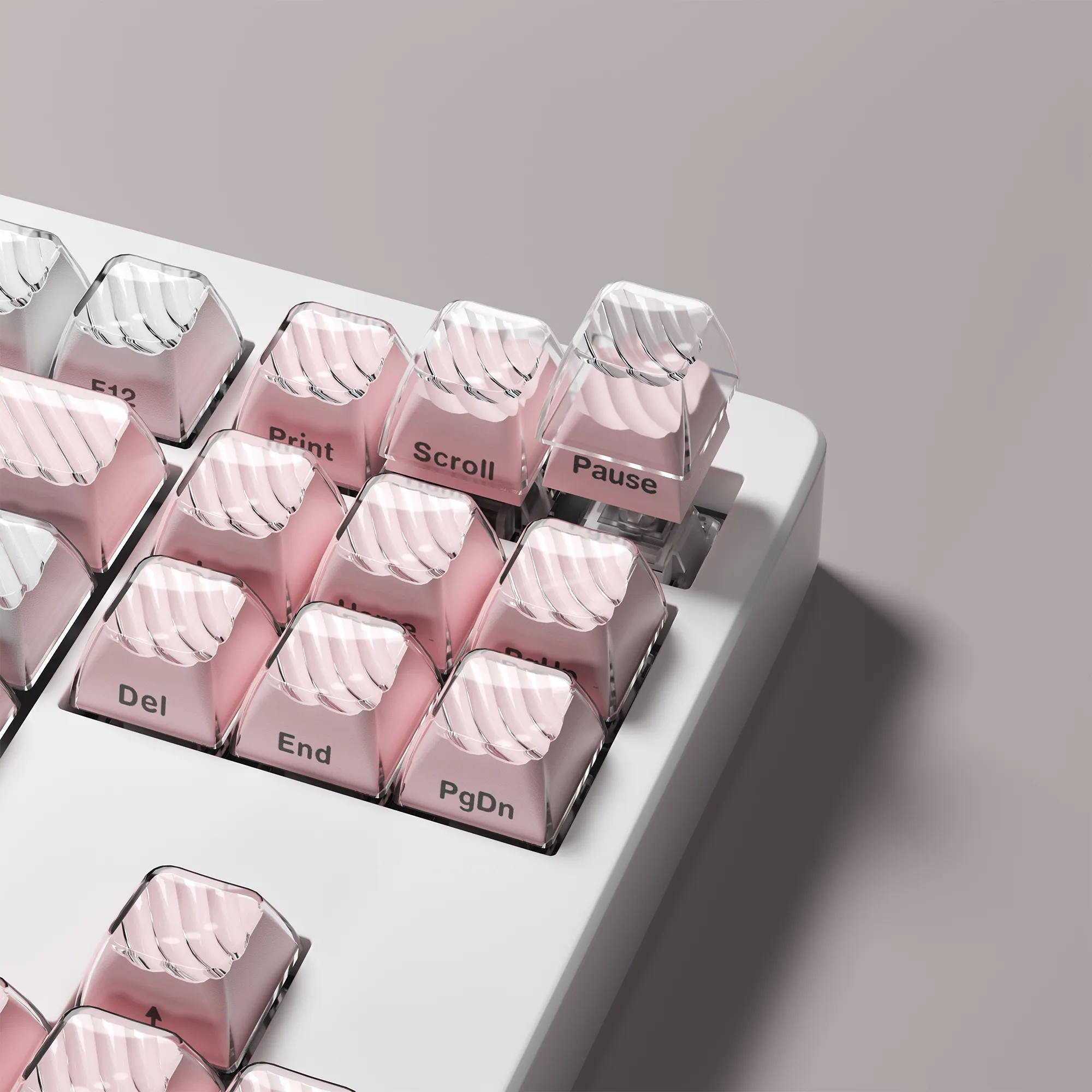 XVX Magic Wave Series OEM Profile Side-Print Ice-Cube Keycap Set (133-Key)