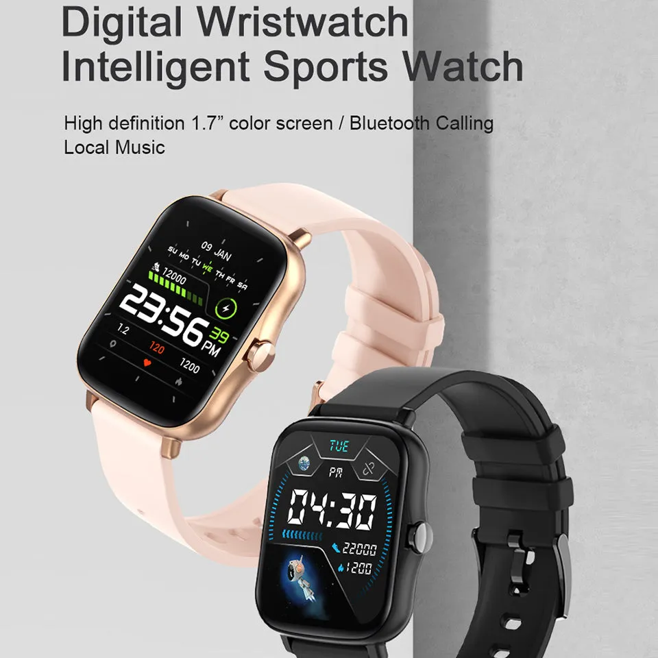 Y20PRO 1.7 inch Screen BT Call Independent Music Playback Heart Rate Smartwatch