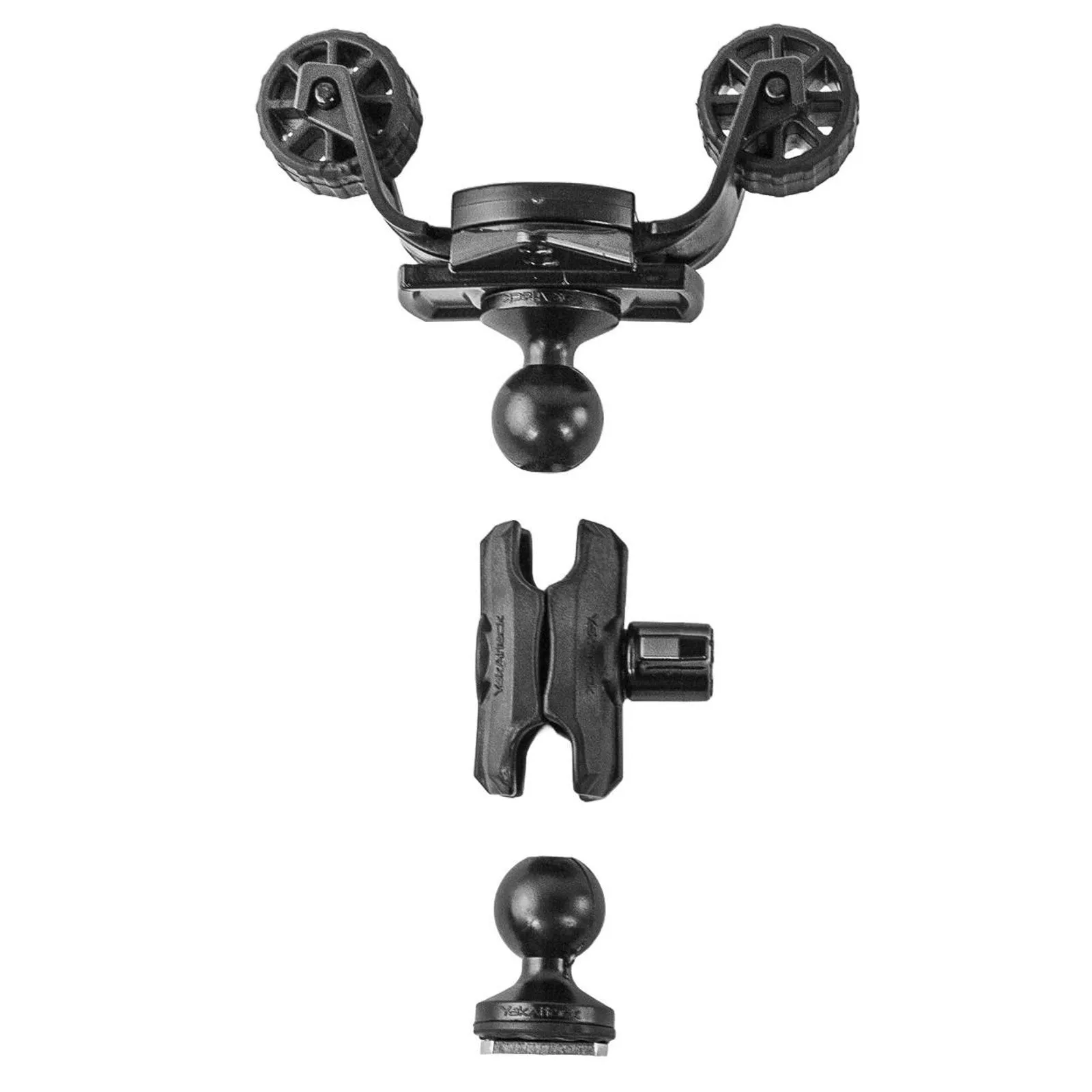 YakAttack RotoGrip Phone Holder with 1" Screwball Track Mount