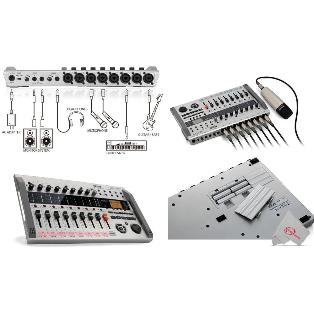 Zoom R24 Multi-Track Recorder, Interface, Controller, and Sampler   Behringer XM8500 Microphone Kit